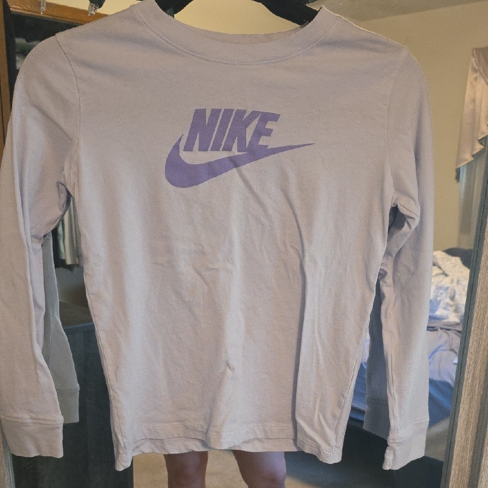 Nike Kids Purple Long Sleeve Tee